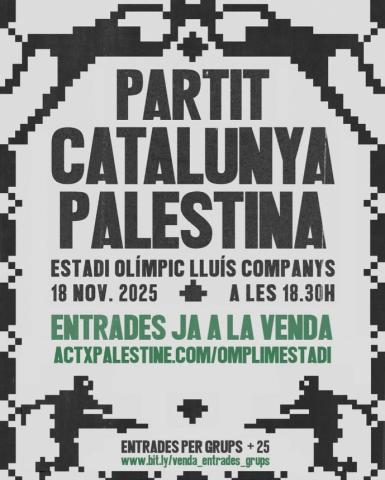 Catalunya x Palestina Estadi Olímpic